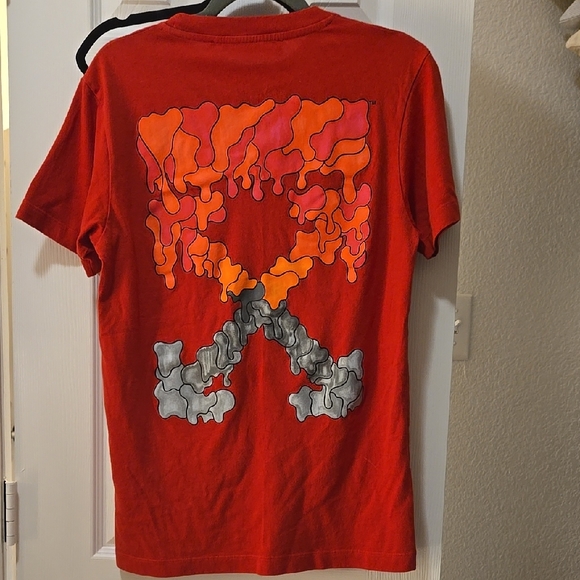 Off-White Red Men's T-Shirt - Picture 5 of 5